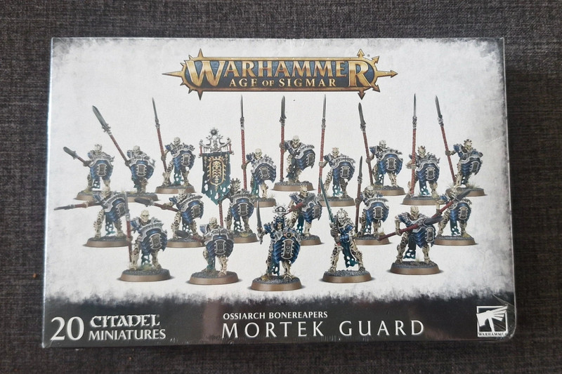 Warhammer Age of Sigmar Mortek Guard Ossiarch Bonereapers 20 Minis NEU in Folie OVP