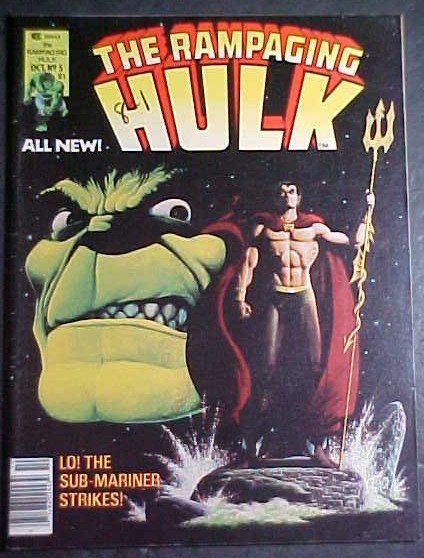 THE RAMPAGING HULK #5! SUB-MARINER! FN 1977 MARVEL