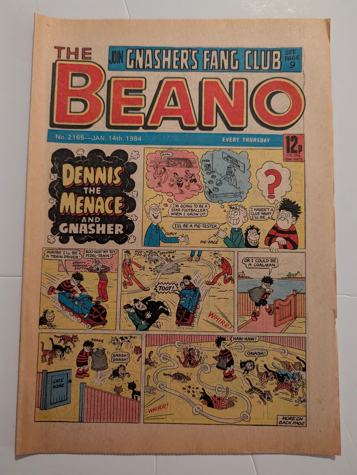 Beano Comic No 2165, January 14th 1984.