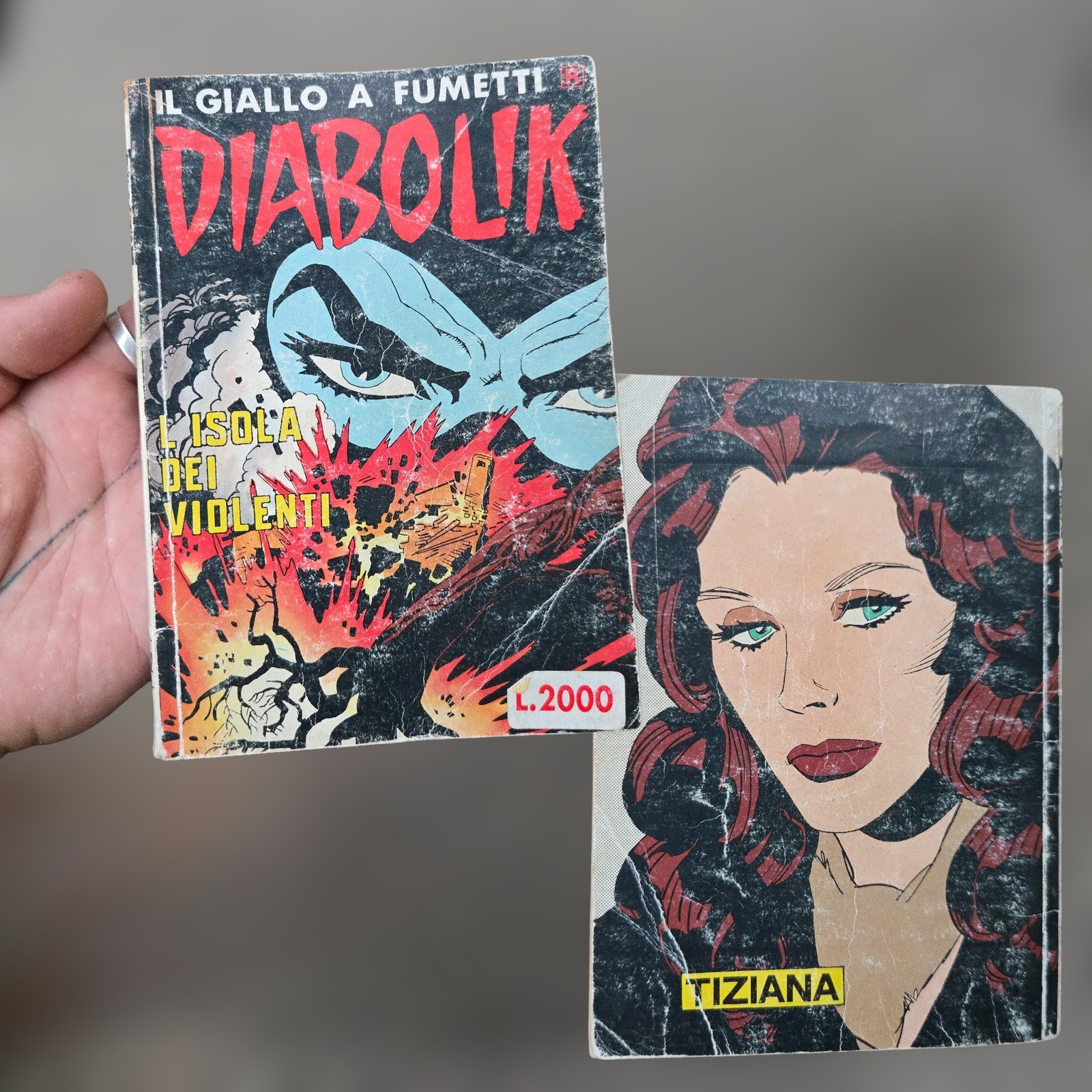 Fumetto vintage DIABOLIK italiano IL GIALLO A FUMETTI L'ISOLA DEI VIOLENTI 1990