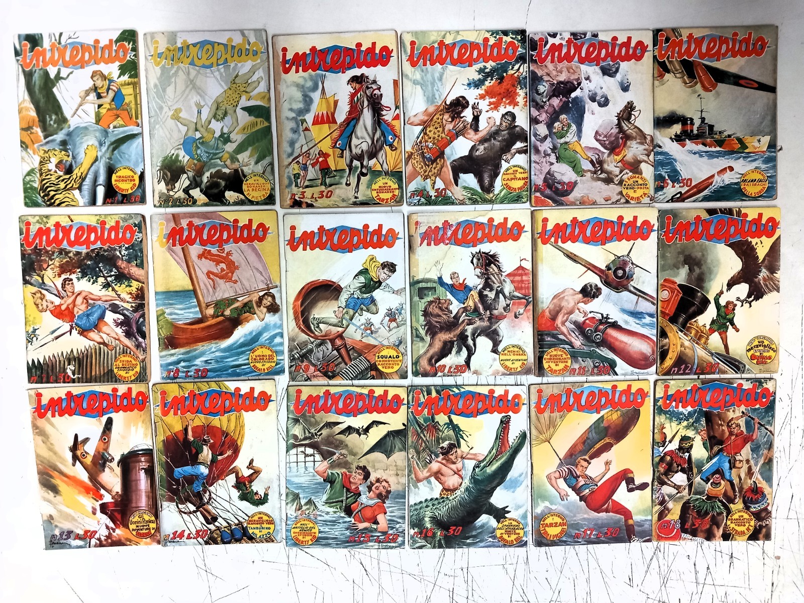 INTREPIDO ANNO 1952 COMPLETA 1/53 - PIU' O MENO BUONI