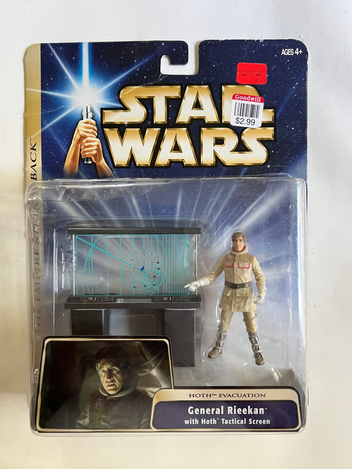 Star Wars SAGA deluxe generale Riekan ESB schermo tattico hoth 727
