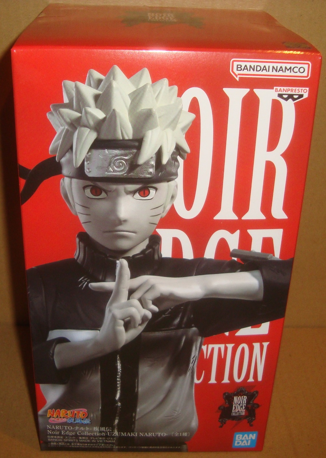 NARUTO SHIPPUDEN NOIR EDGE COLLECTION UZUMAKI NARUTO BANPRESTO/BANDAI 2026