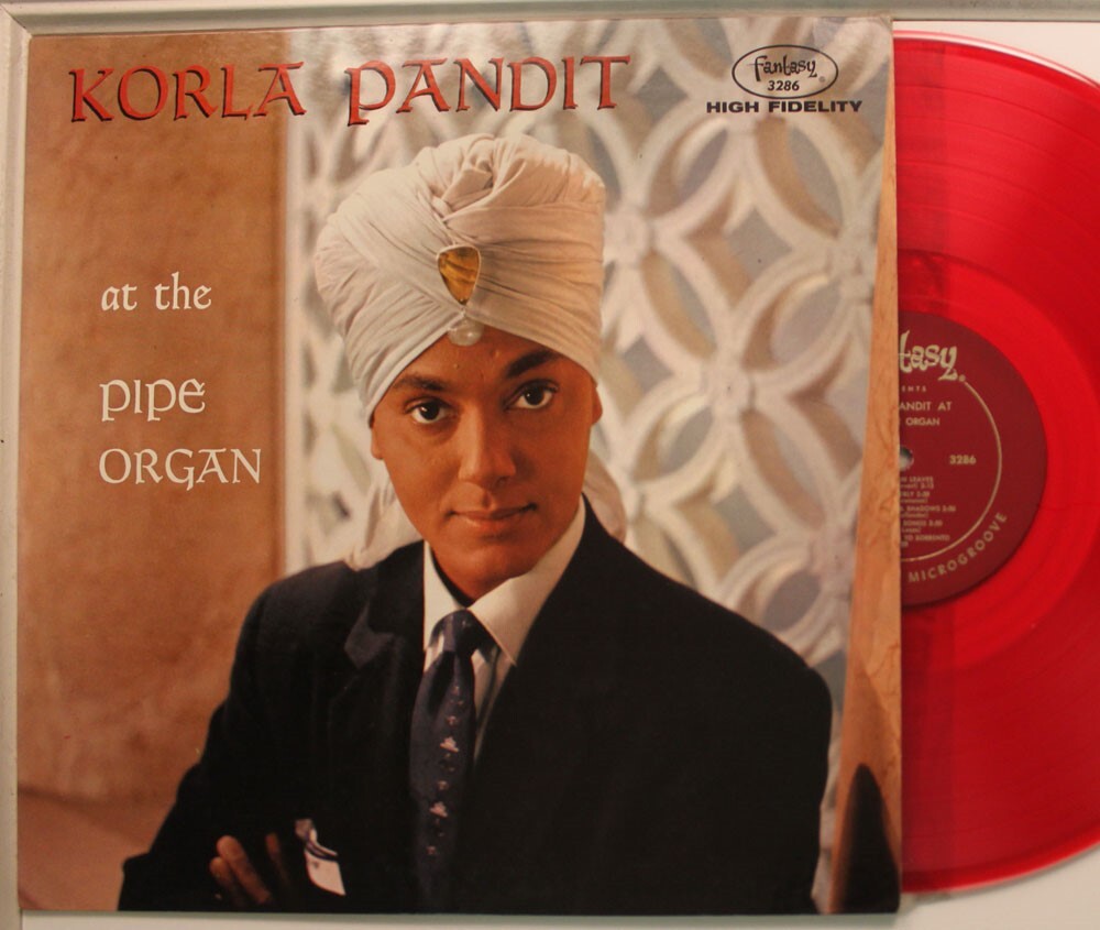Korla Pandit Autografato Lp Al Pipe Organ Su Fantasy - Vg++ A Nm / Vg++ A