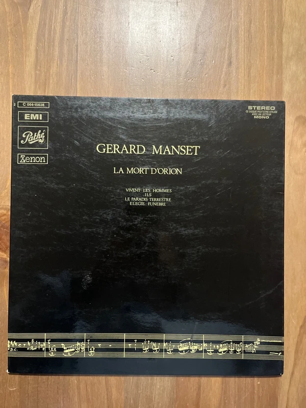 Disque vinyle 33 tours Gérard Manset « La mort d’Orion »