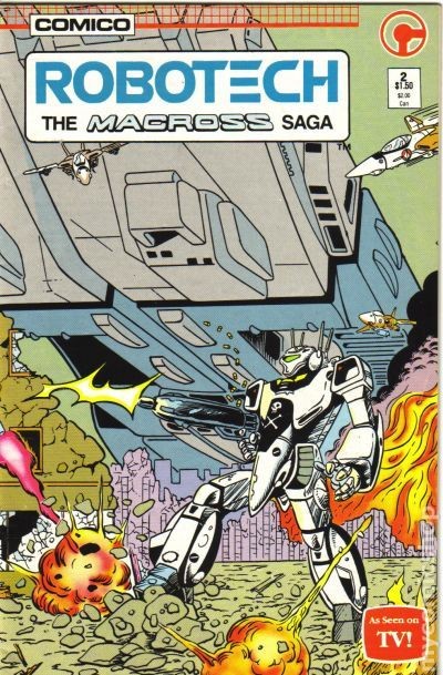 Robotech La Saga Macross #2 VF 8.0 1985 Immagine Stock