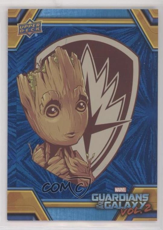 2017 Upper Deck Marvel Guardiani della Galassia Volume 2 Walmart Blue Groot n.9