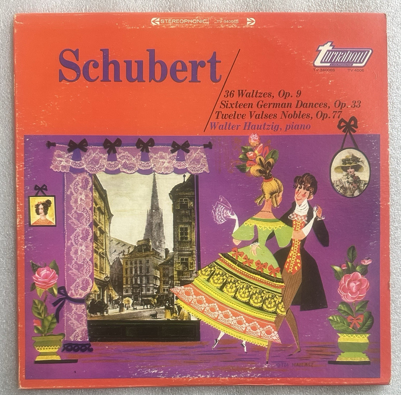 Schubert: 36 Waltzes/16 German Dances VG+ Vinyl Record TV 34006S