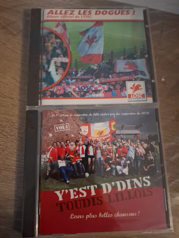 Lot 2 cd neuf allez les dogues album officiel du losc