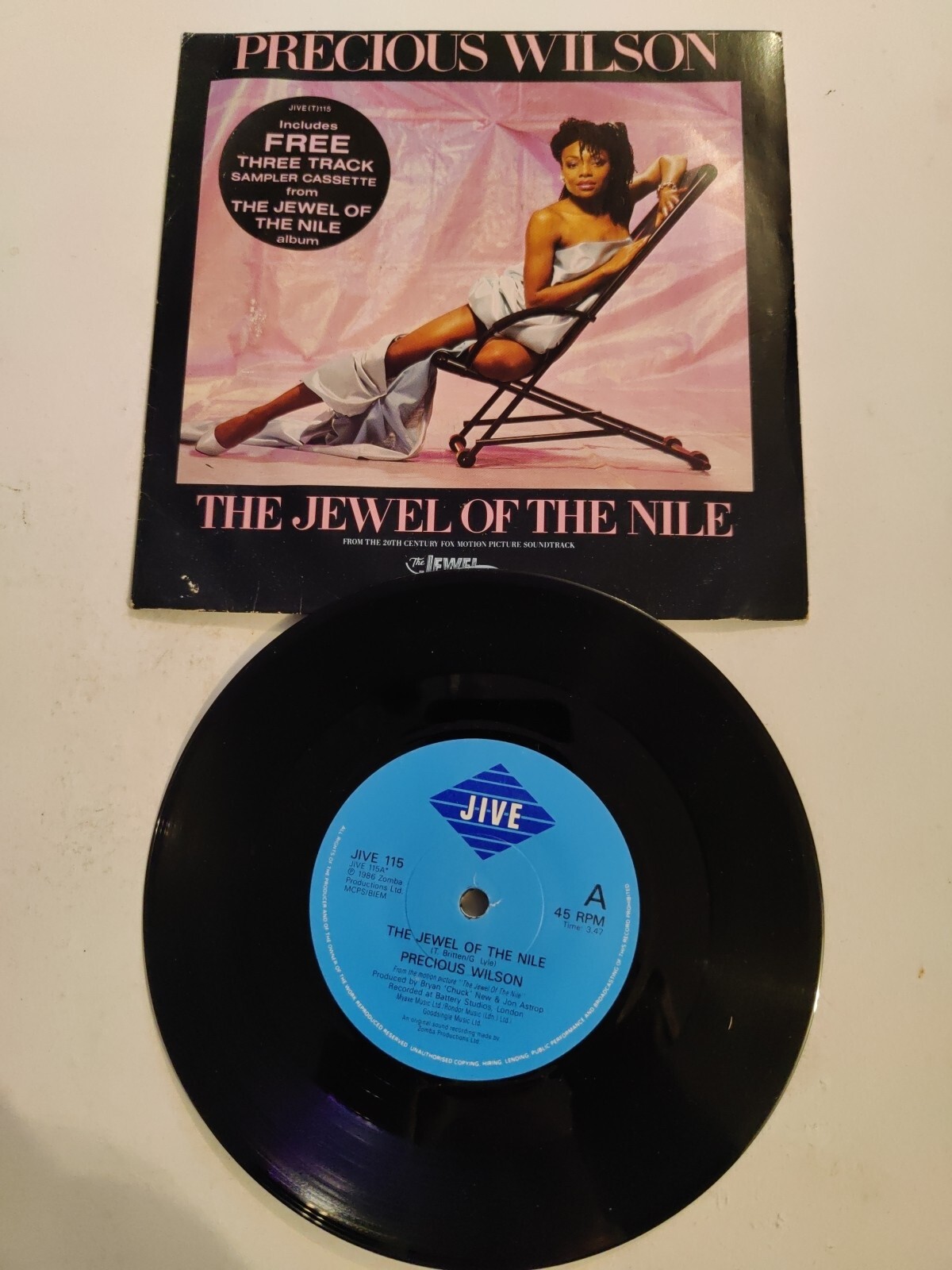 Precious Wilson The Jewel of the nile 7" vinyl record 