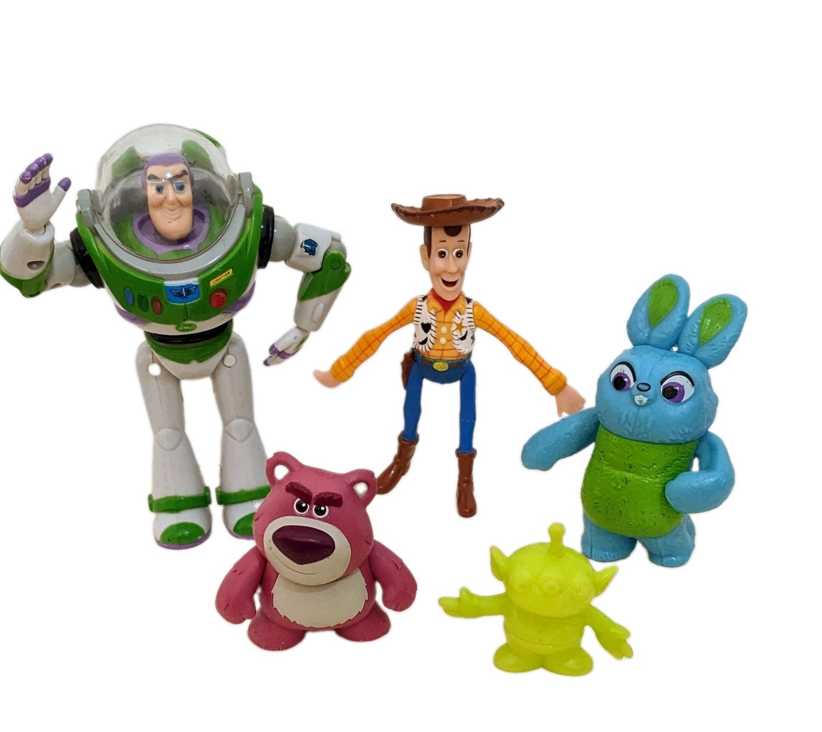 Pacchetto Figurine Toy Story Buzz Lightyear Woody Lotso Alien Disney Pixar Figure