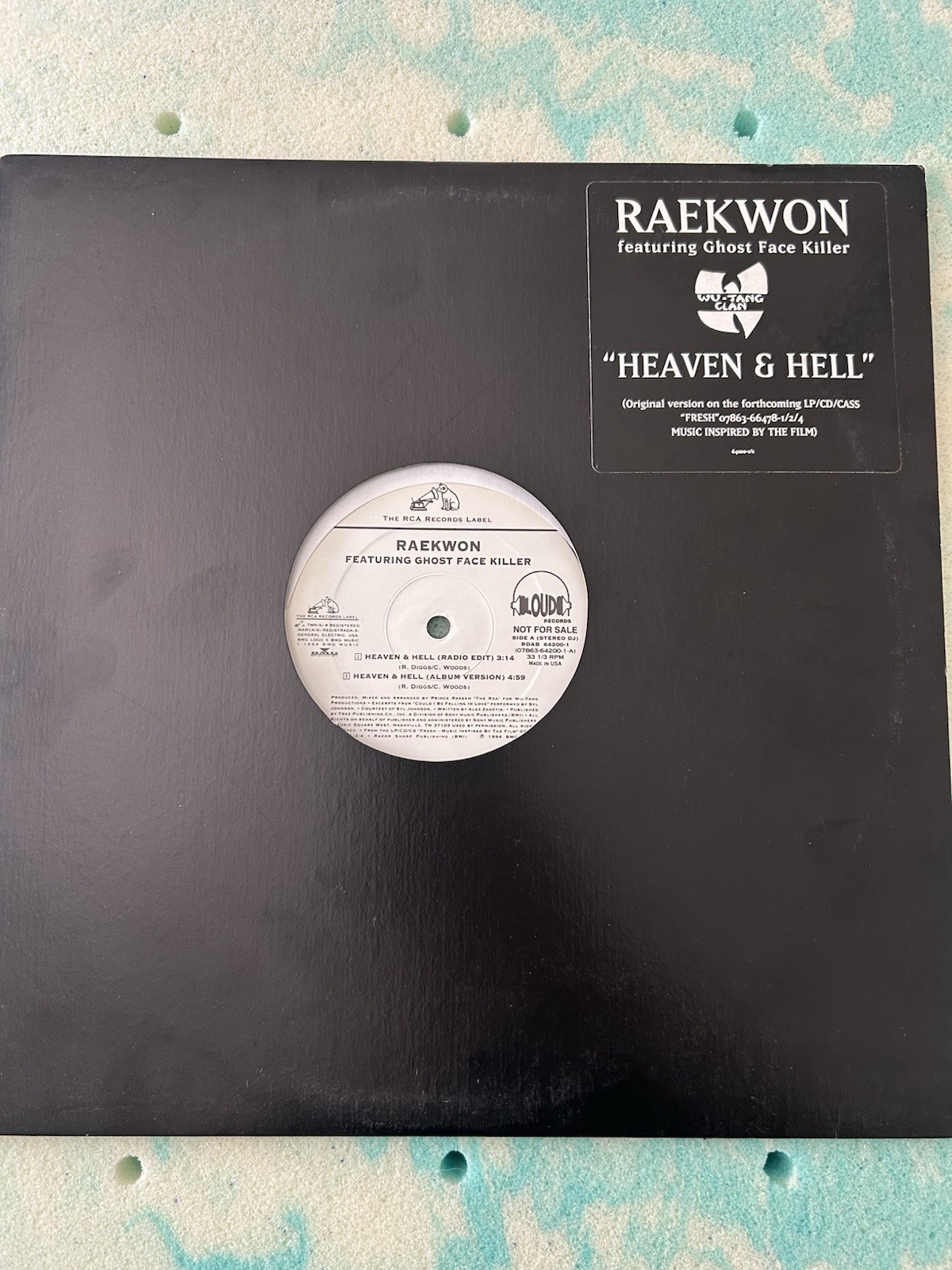 RAEKWON + GHOSTFACE - HEAVEN & HELL (12")  Rare Vinyl - RZA / WU-TANG - Unused!