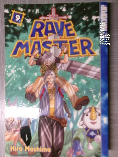 Rave Master Volume 9 Mashima prima stampa manga inglese tascabile fuori produzione