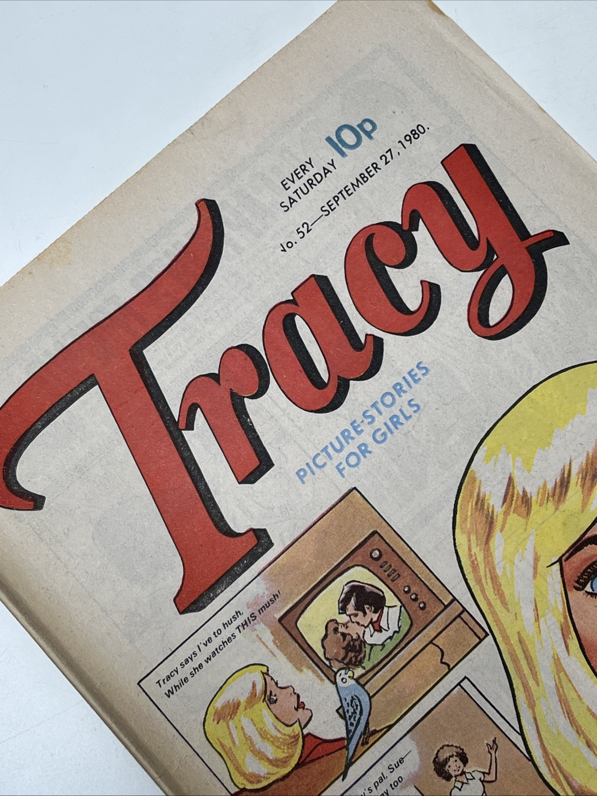VINTAGE TRACY COMIC - No 52 September 27th 1980 - Vintage 80s Comic Nostalgia