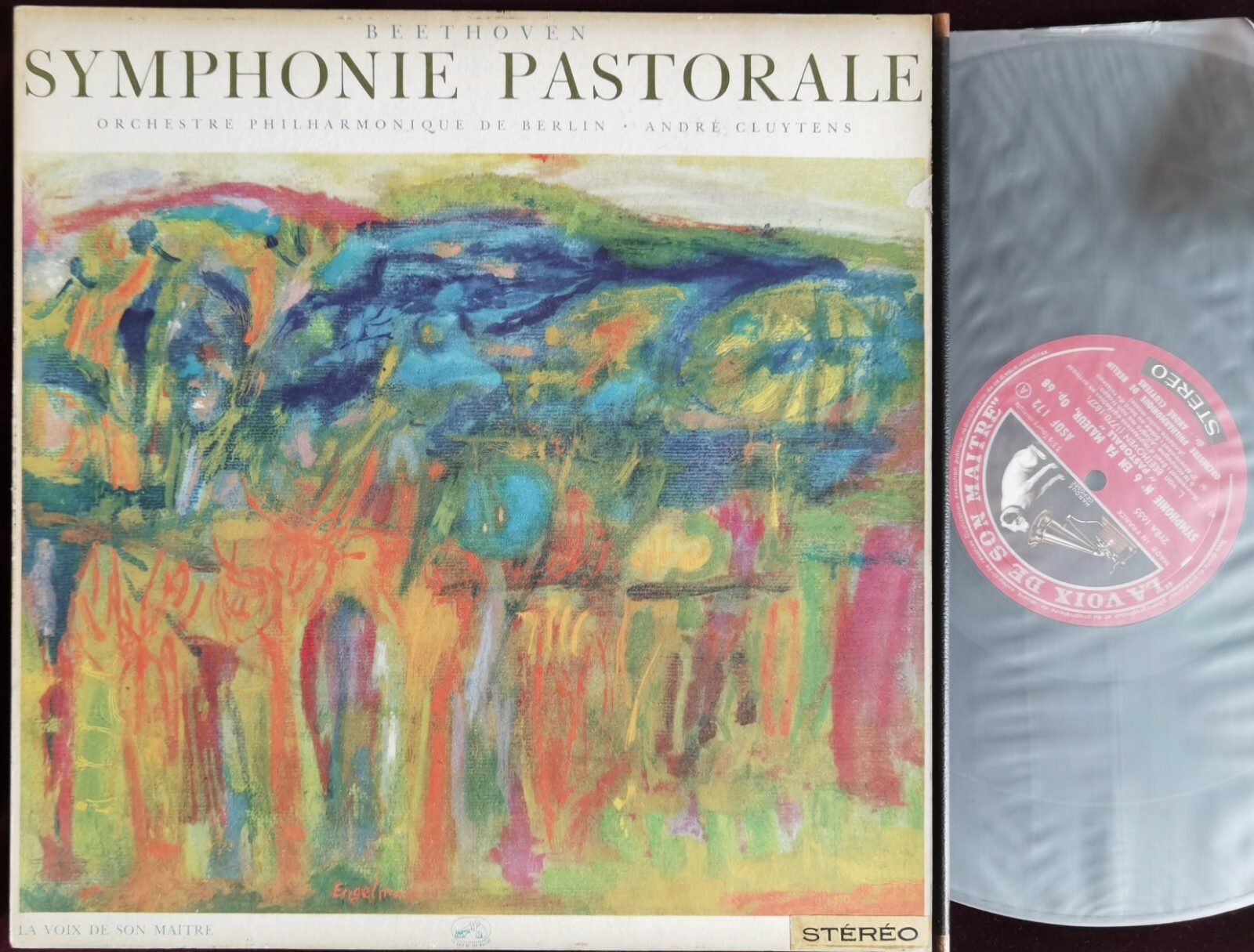 VERY RARE CLUYTENS BEETHOVEN SYMPHONY NO. 6 LP HMV ASDF 172 FRENCH STEREO ED1