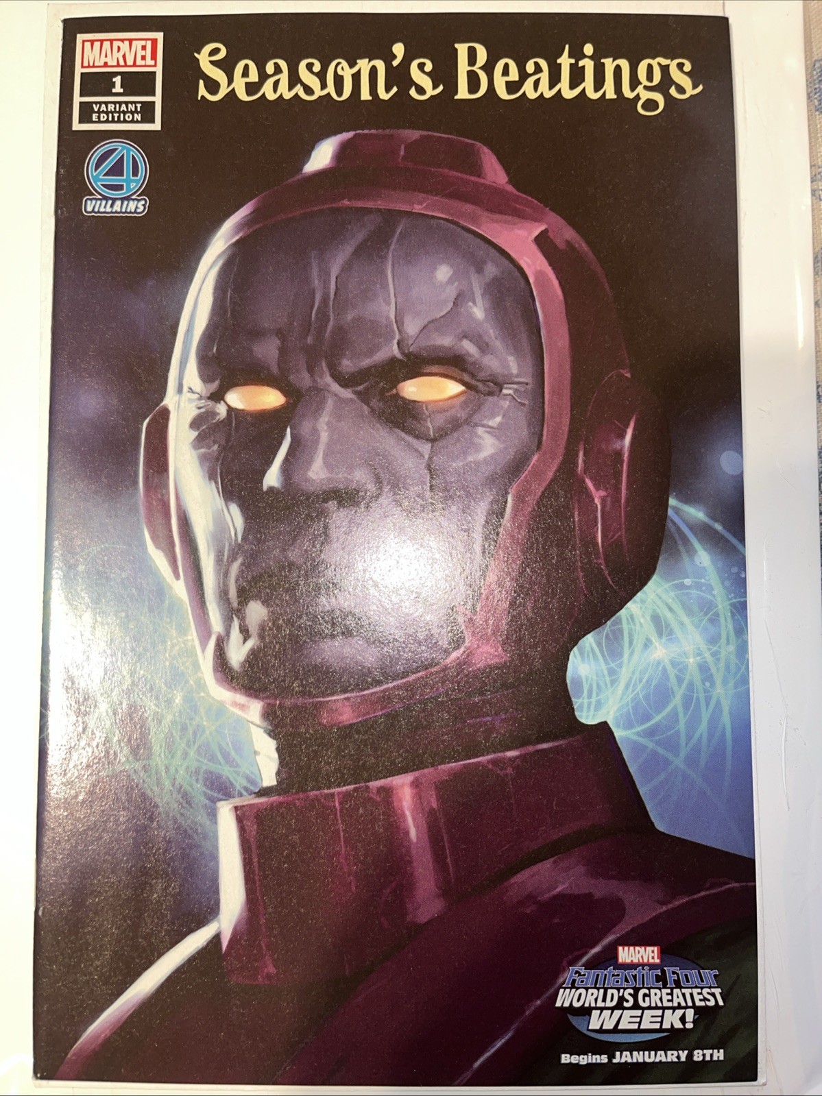 Season's Beatings #1 Marko Djurdjević Copertina 'fantastici Quattro Cattivi' (Marvel...
