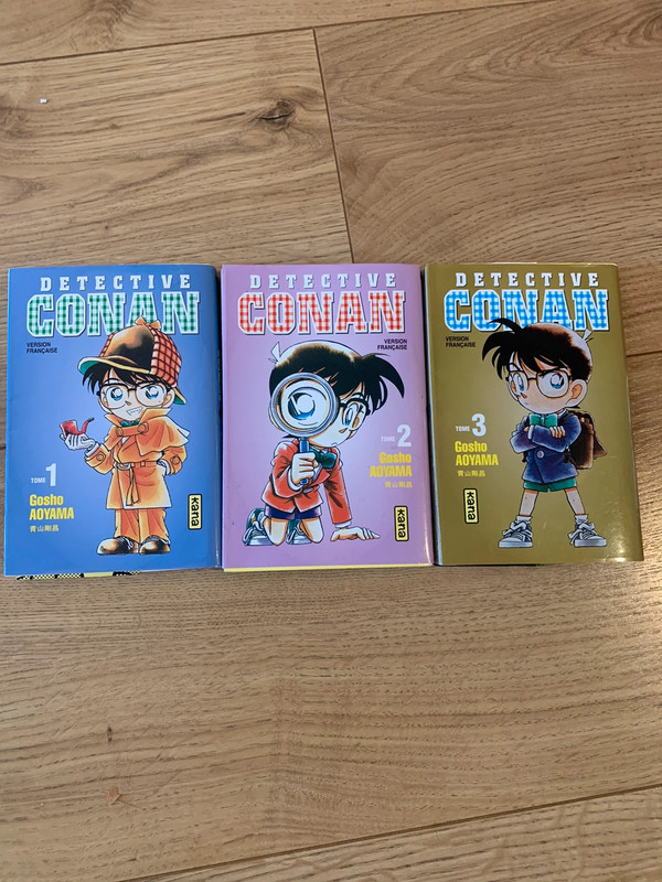 Lot de 3 livres détective conan