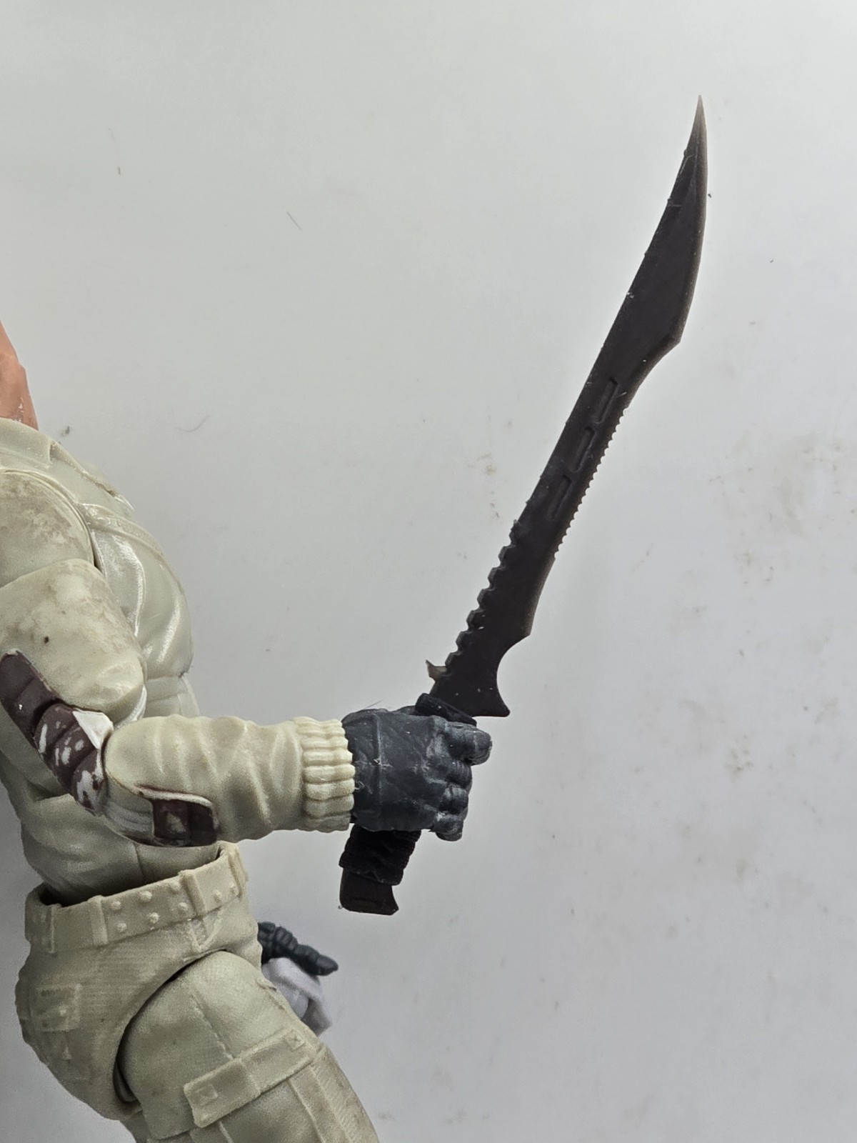 3d Printed COMBAT TACTICAL Sword 6" 1:12 Classified LEGENDS Compatible 