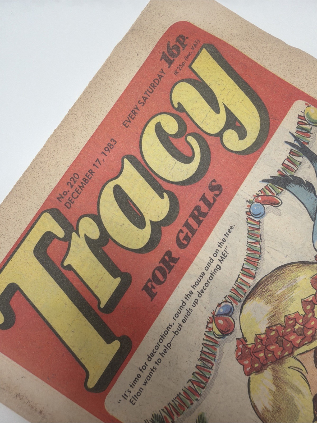 VINTAGE TRACY COMIC - No 220 - DECEMBER 17th 1983 -  Vintage 80s Comic Nostalgia
