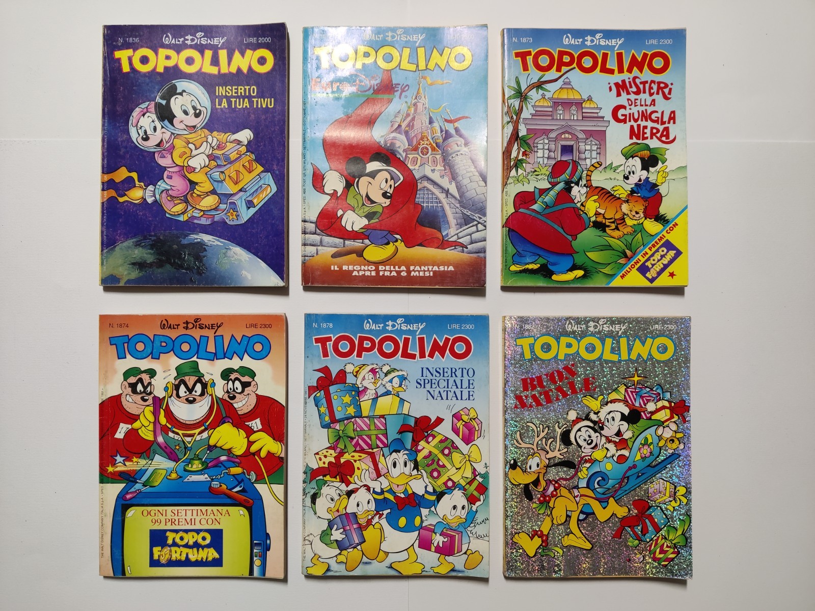 Lotto 19 fumetti TOPOLINO anni 1991 - 1992 in discrete condizioni