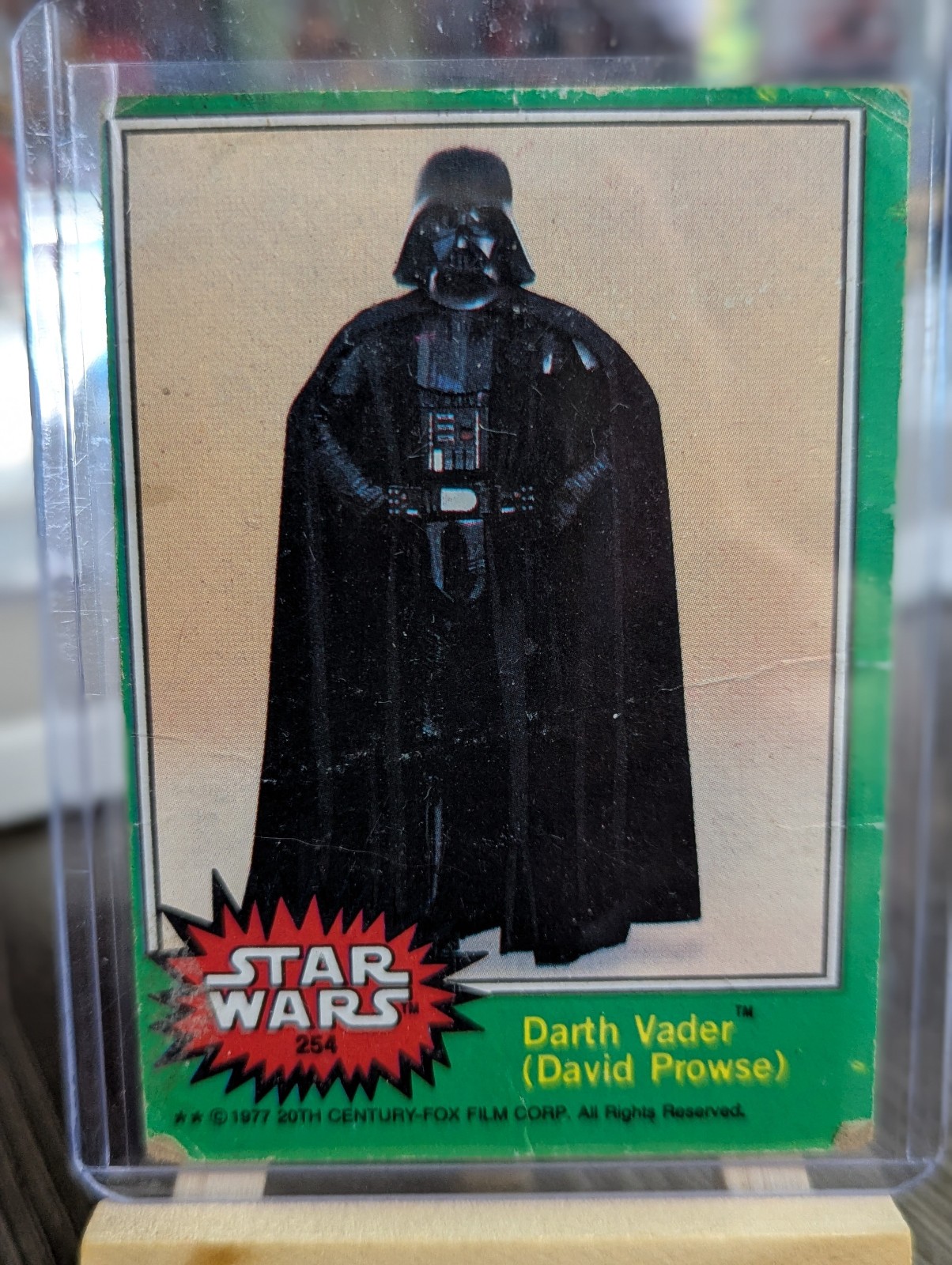 #254 Darth Vader (David Prowse) 1977 Topps Star Wars - Vintage Trading Card