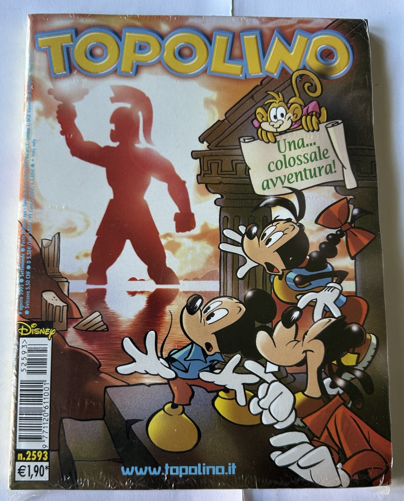 Topolino nr 2593 Blisterato con inserto - 9 agosto 2005