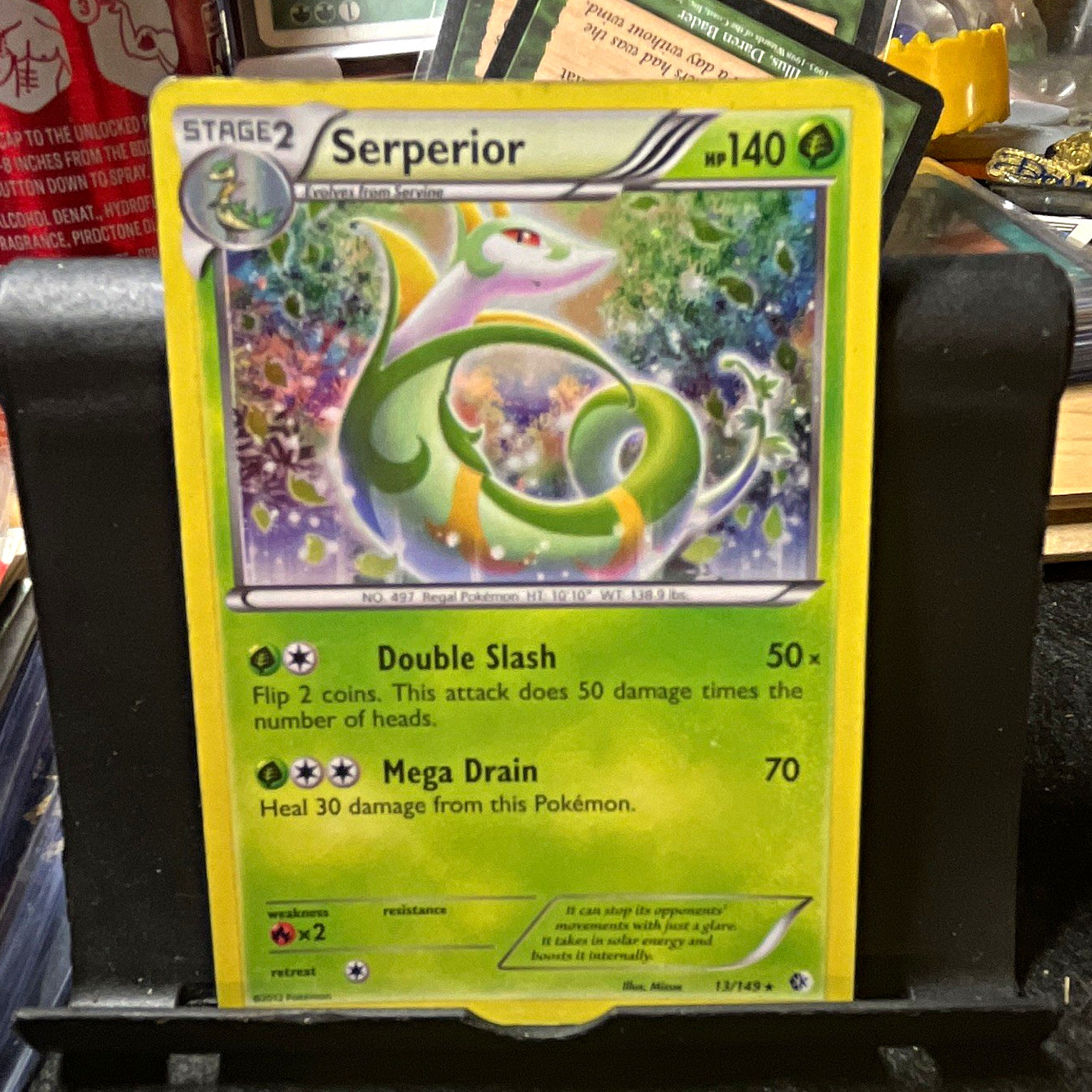 Nintendo Serperior 13/149 Boundaries Crossed Holo Rare English HP 140 Stage 2