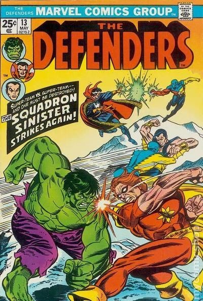 Defenders #13 VG/FN 5.0 1974 Immagine Stock