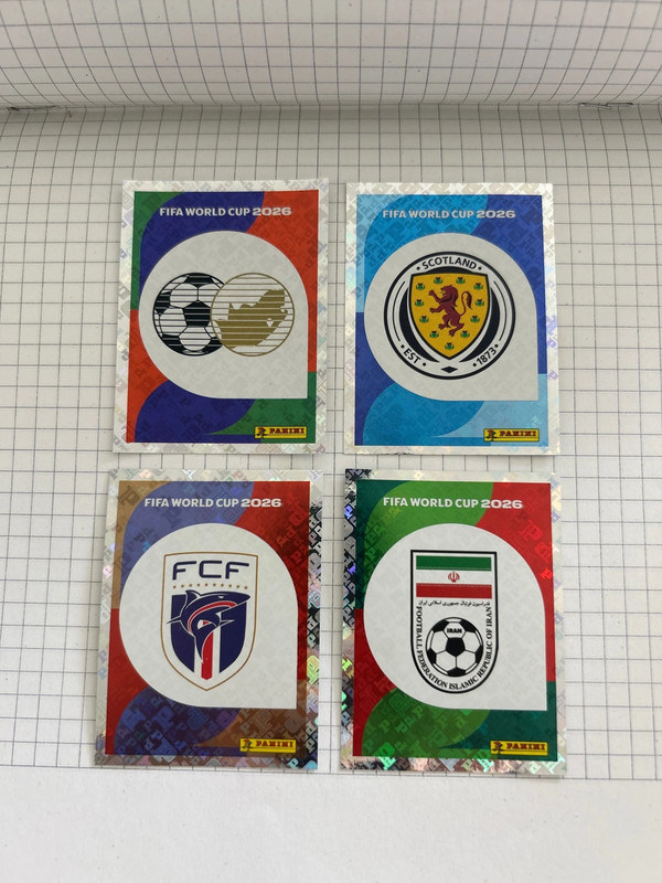 RSA 1, SCO 1, CPV 1, IRN 1 Panini Sticker WM 2026