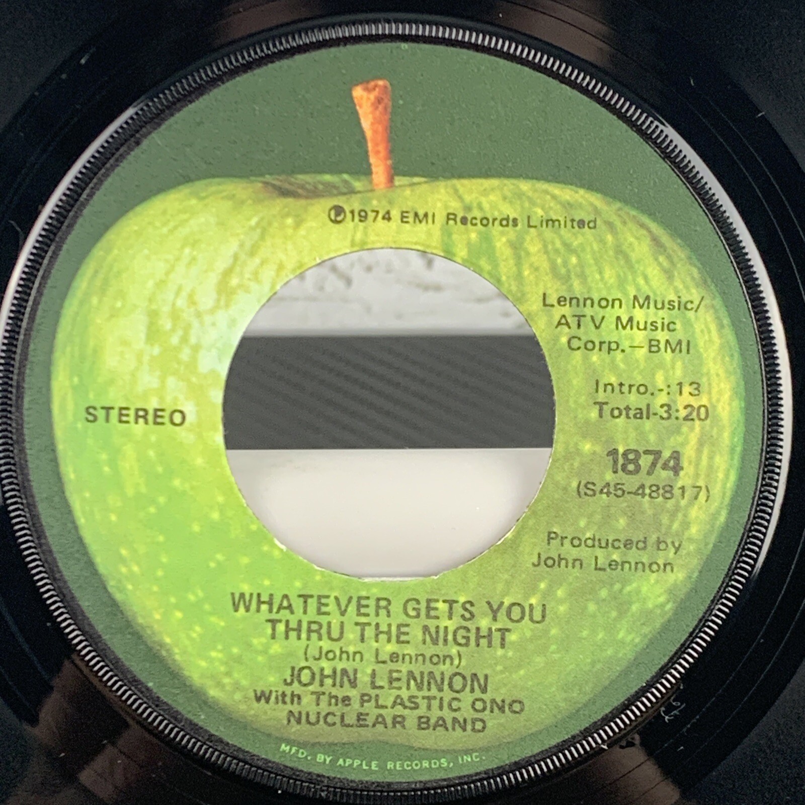 John Lennon / The Plastic Ono Nuclear Band – Whatever Gets You Thru The Night 45