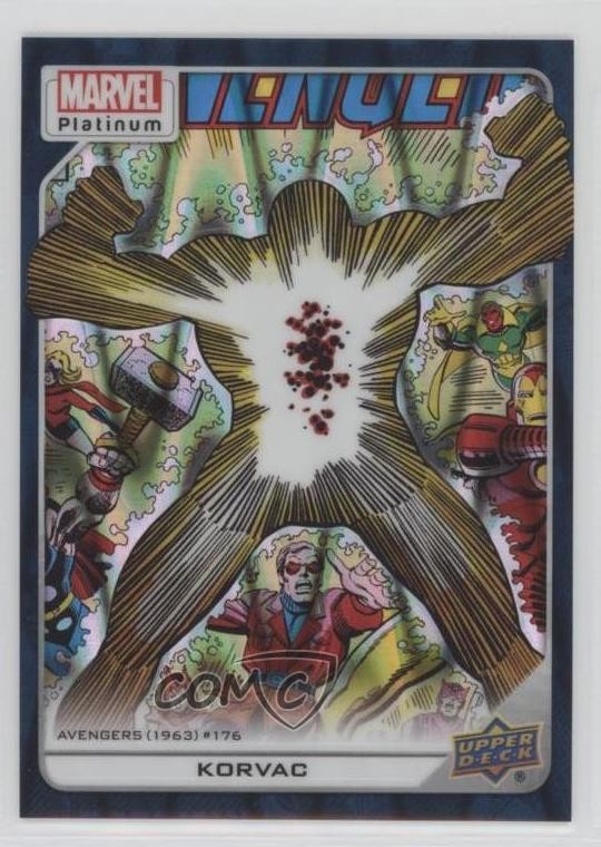 2023 Upper Deck Marvel Platinum High Series Teal Wave 642/799 Korvac #138 0l2