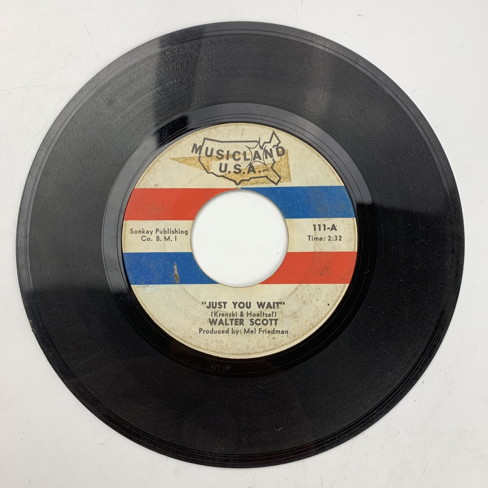 Walter Scott Silly Girl / Just You Wait Record 45 RPM Vinyl