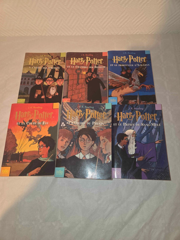 Lot de 6 romans livres harry potter tome 1 à 6
