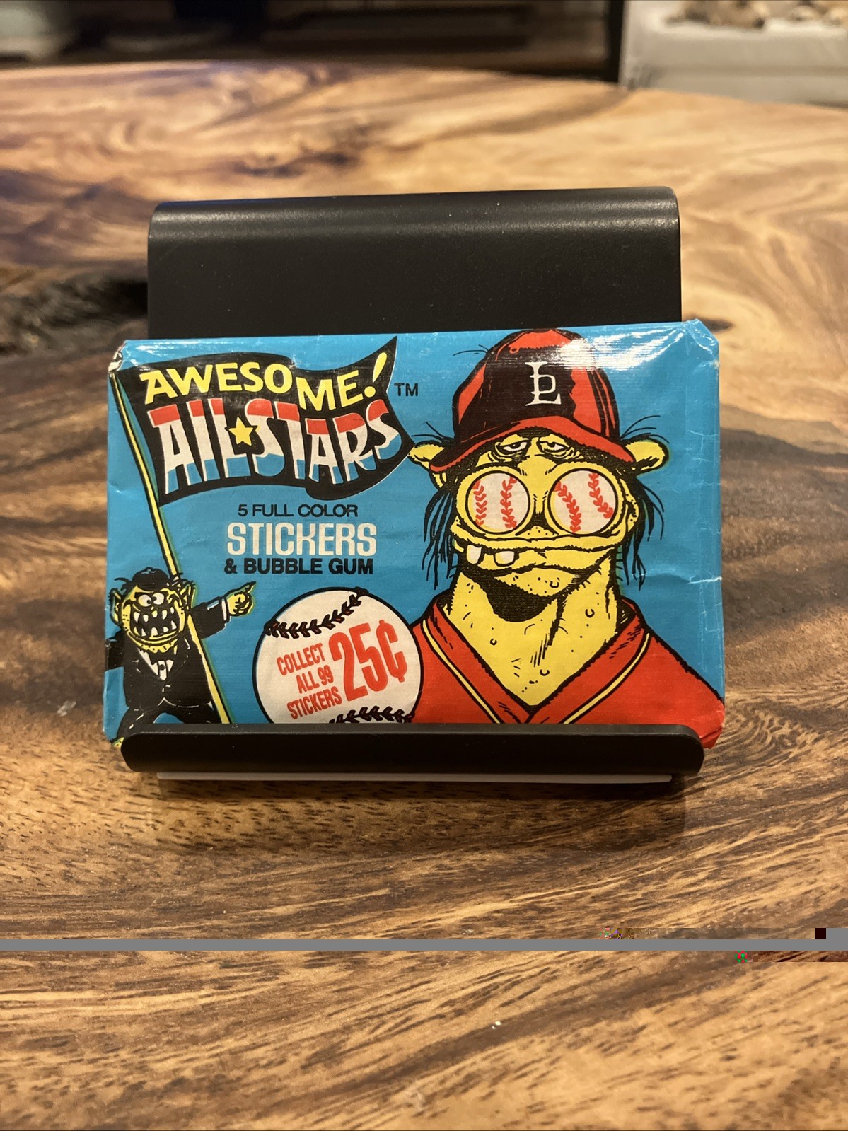 1988 Leaf Awesome All Stars Sealed Vintage Non-Sport Wax Pack Baseball Stickers