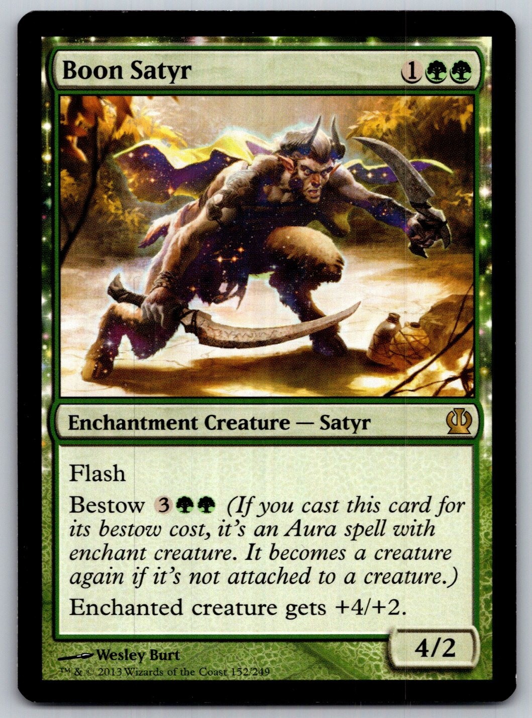 Boon Satyr Theros Regular Magic The Gathering