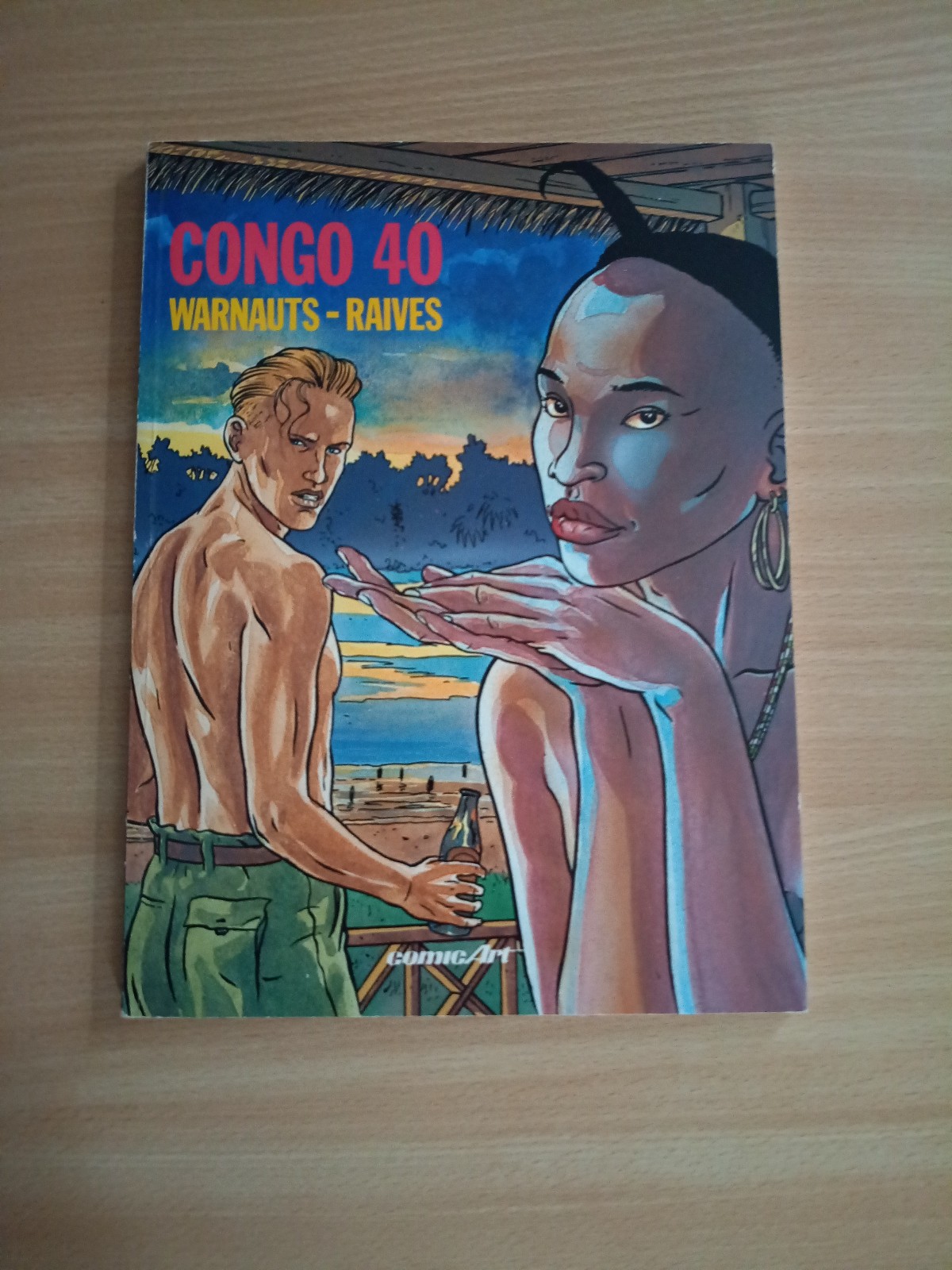 Fumetto cult "Congo 40" di WARNAUTS & RAIVES (Carlsen 1° Edizione 1990, condizioni 1)