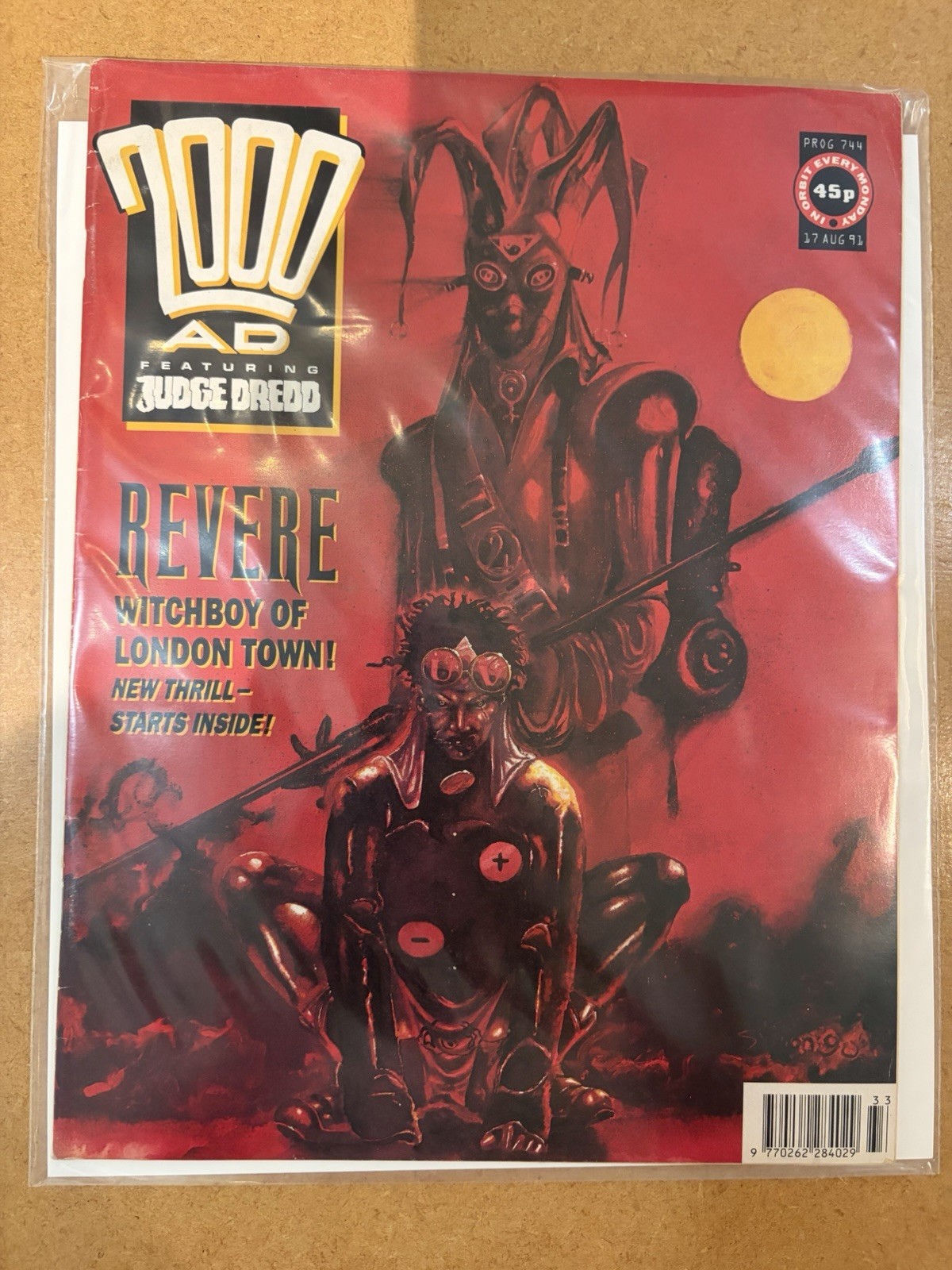 2000AD #744 17TH AUGUST 1991 BRITISH WEEKLY COMIC JUDGE DREDD