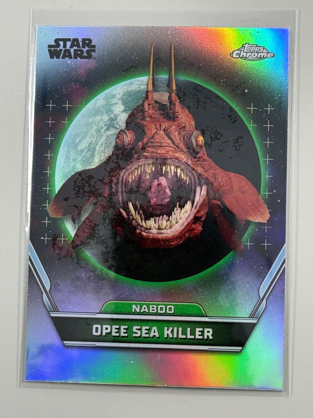 Topps Star Wars 2024 Hyperspace Opee Sea Killer Naboo Refractor #3