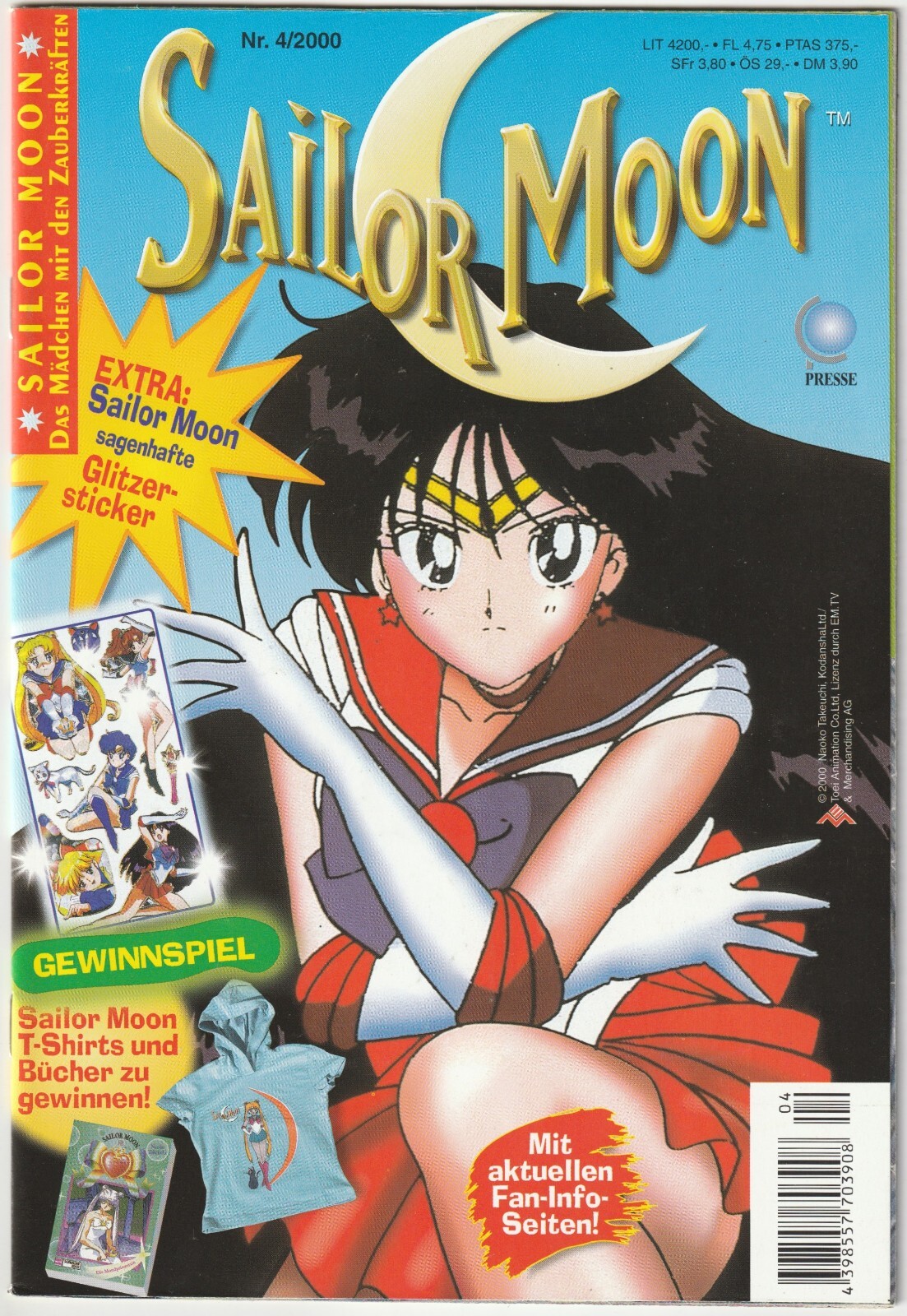 ✪ SAILOR MOON #4/2000 + supplemento/extra, Ehapa COMICHEFT NUOVO TOP 0-1