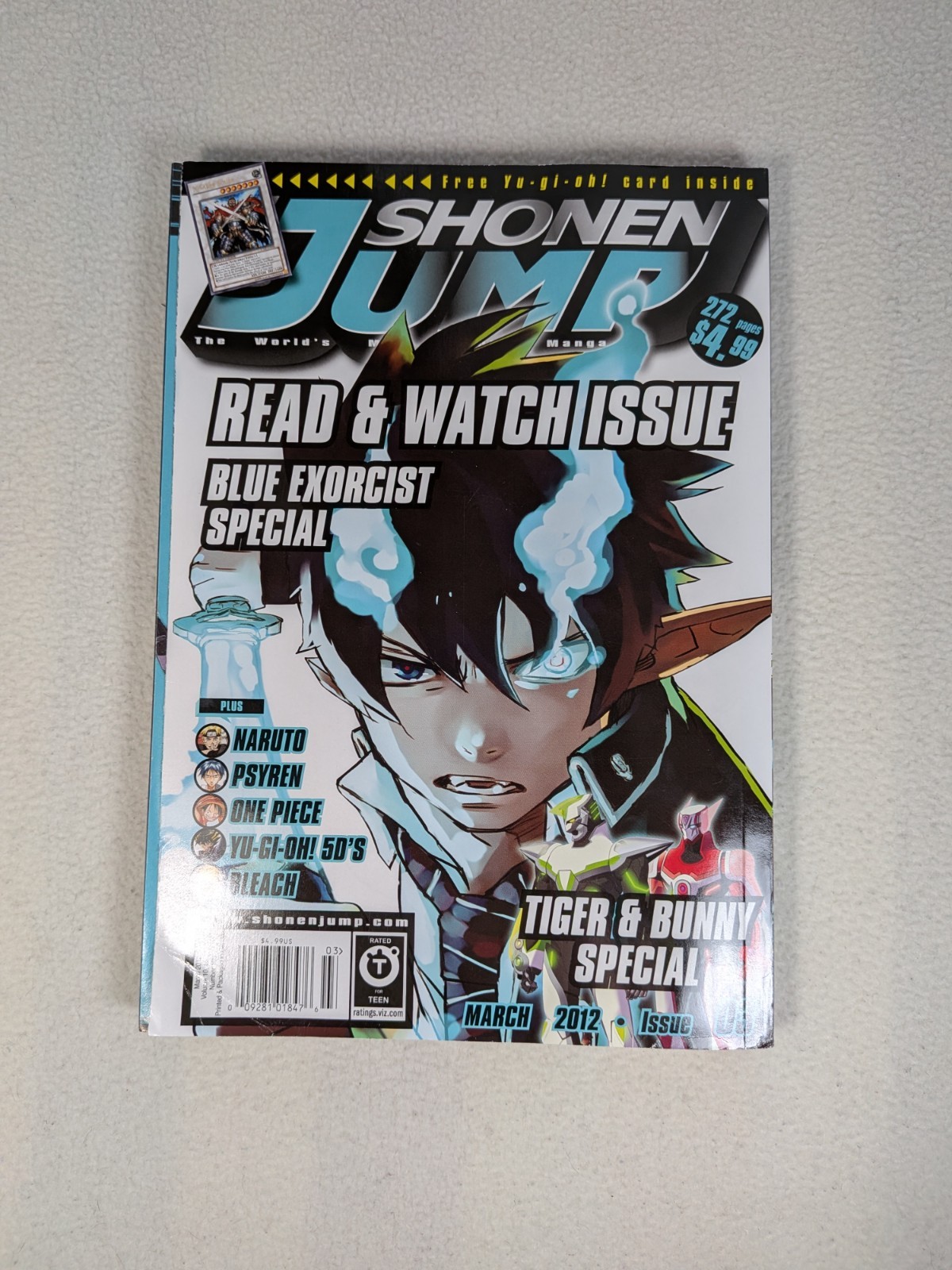 Shonen Jump March 2012 Issue 3 With Trading Card X-Saber Souza 109th Issue