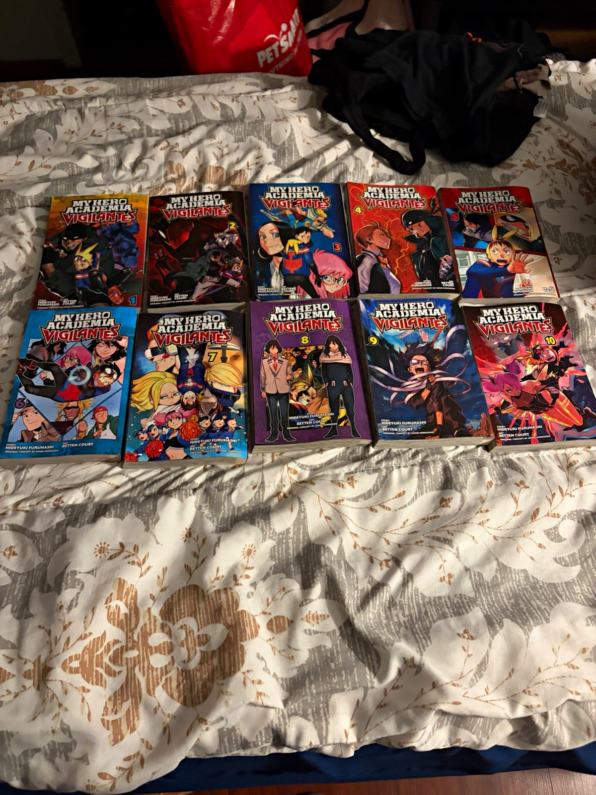 Lotto manga My Hero Academia: Vigilantes vol 1-10 commercio inglese brossura