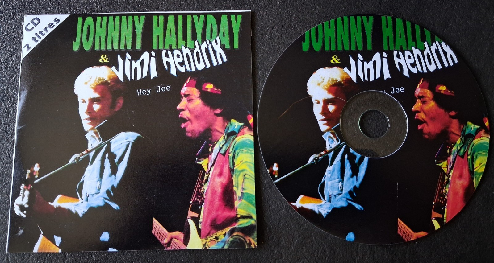 Johnny Hallyday & Hendrix - Rare CD Picture - 2 titres -  Hey Joe