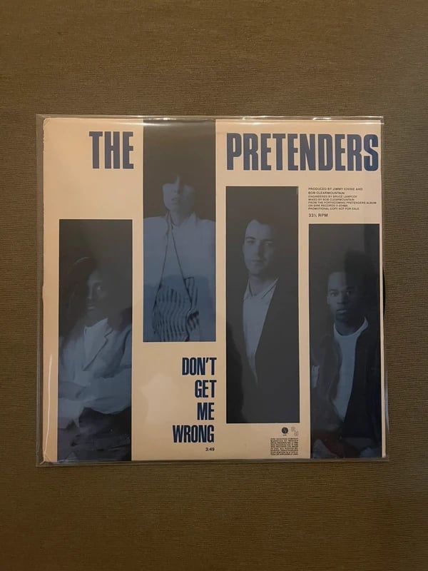 Pretenders Don’t Get Me Wrong 12 inch vinyl maxi single record