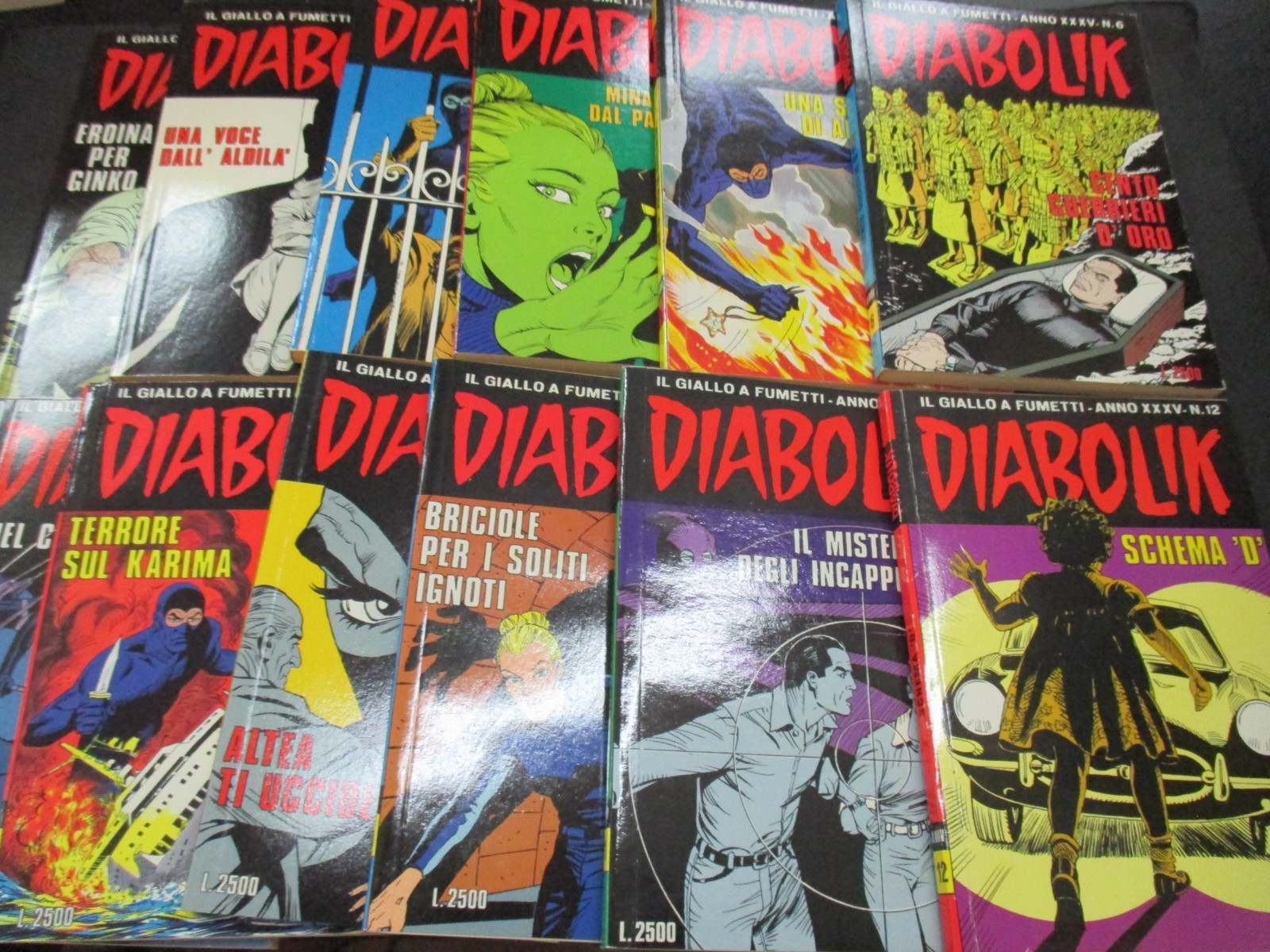 DIABOLIK ANNO XXXV 1996 1/12 - ANNATA COMPLETA