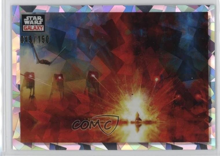 2023 Topps Chrome Star Wars Galaxy rifrattore atomico /150 Luke Skywalker #60 u0u