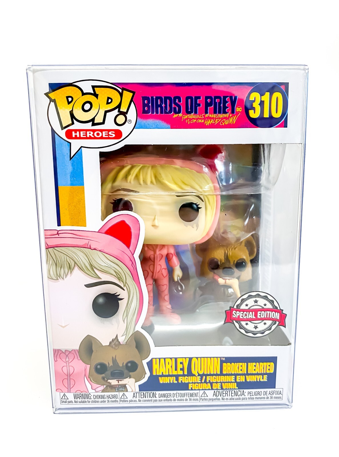 Birds of Prey –Harley Quinn Broken Hearted SE Funko Pop Vinyl 310 with Protector