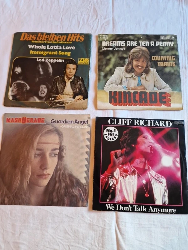 4 Vinyl-Singles 70 er Set