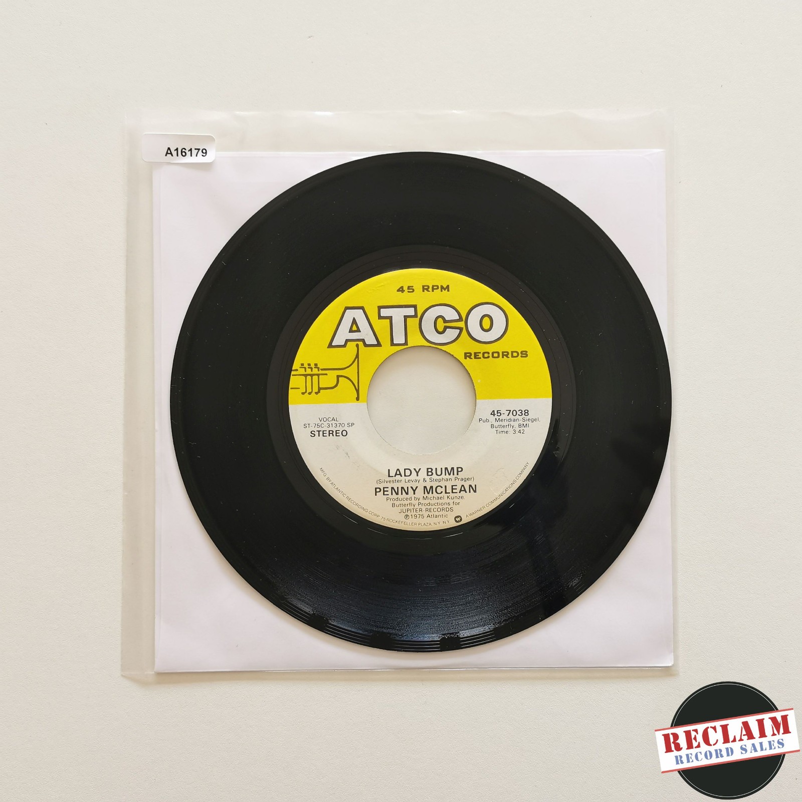 penny mclean - lady bump 7" vinyl record VG