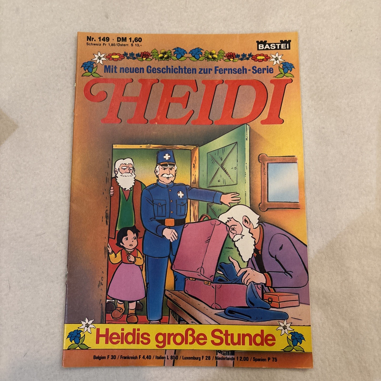 Heidi Comicheft n.149 Heidis grande ora retrò vintage classico Bastione