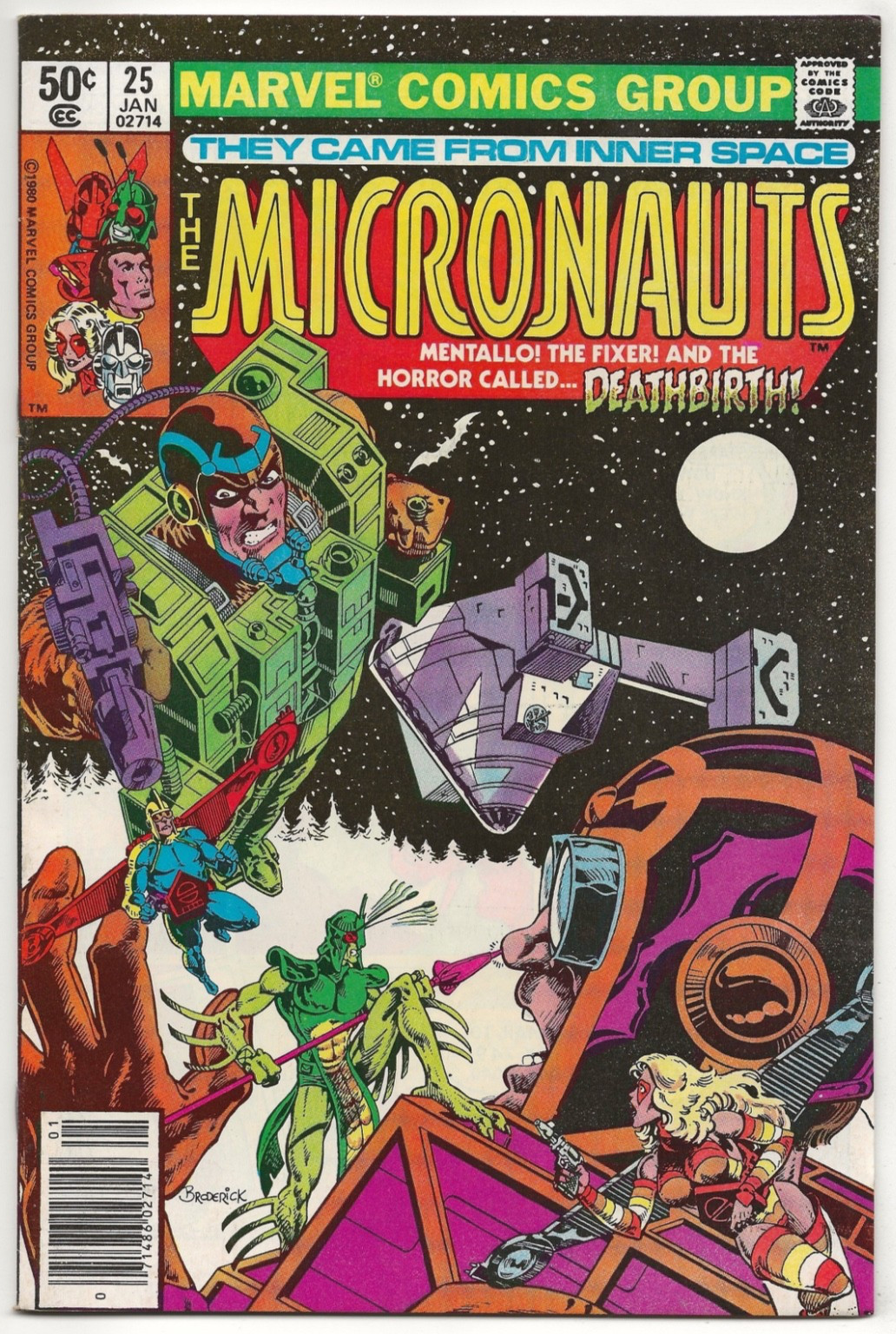 Marvel Comics MICRONAUTS #25 prima stampa copertina edicola